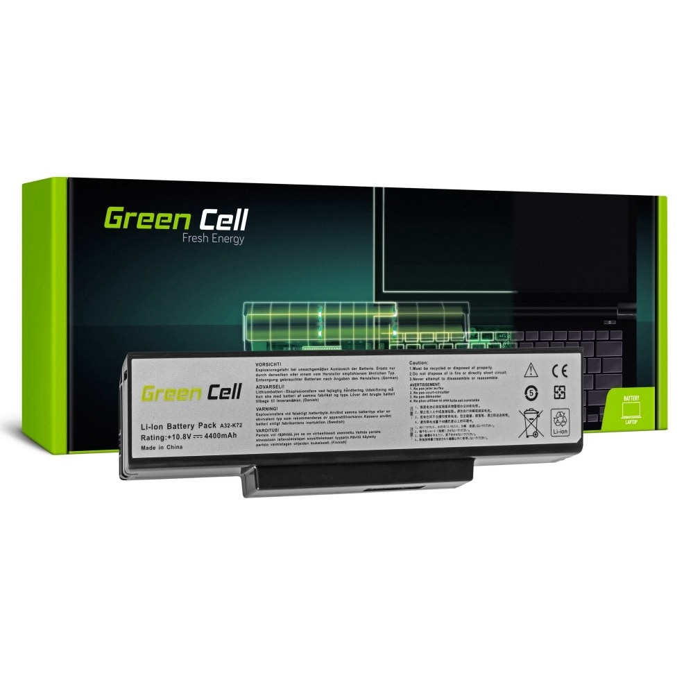 Green Cell laptop batteri til Asus A32-K72 K72 K73 N71 N73