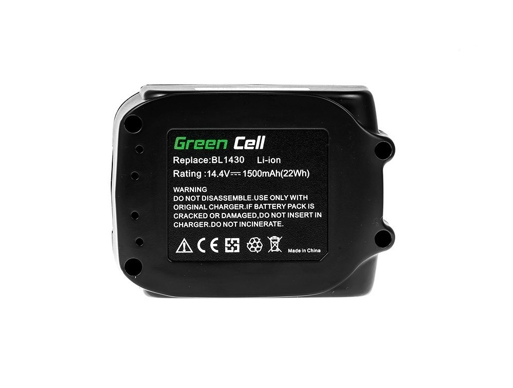 Green Cell verktøybatteri BL1415 BL1430 BL1440 til Makita