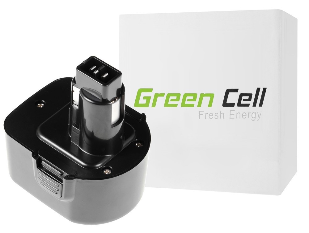 Green Cell verktøybatteri til DeWalt DE9037 DE9071 DE9074 12V 2Ah