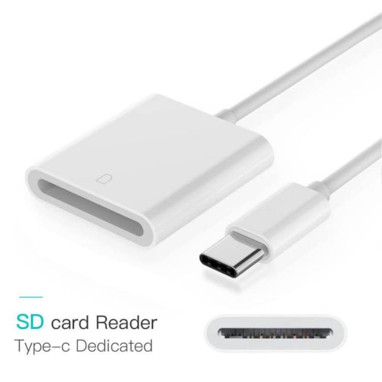 USB type-C til SD minnekort adapter