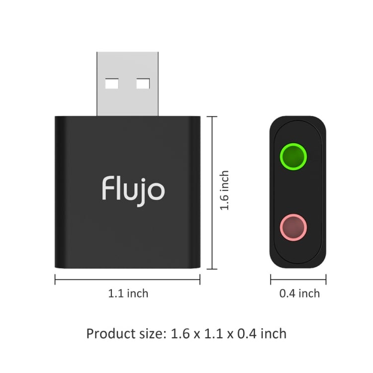 USB til audiouttak 3.5mm