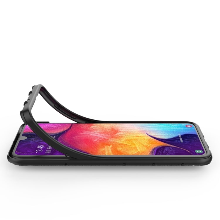 Deksel med magnetfeste og støttering til Samsung Galaxy A50