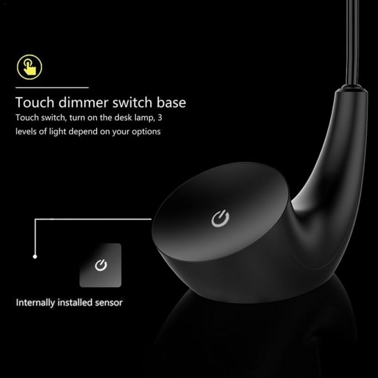 USB dimbar touch-lampe 5W