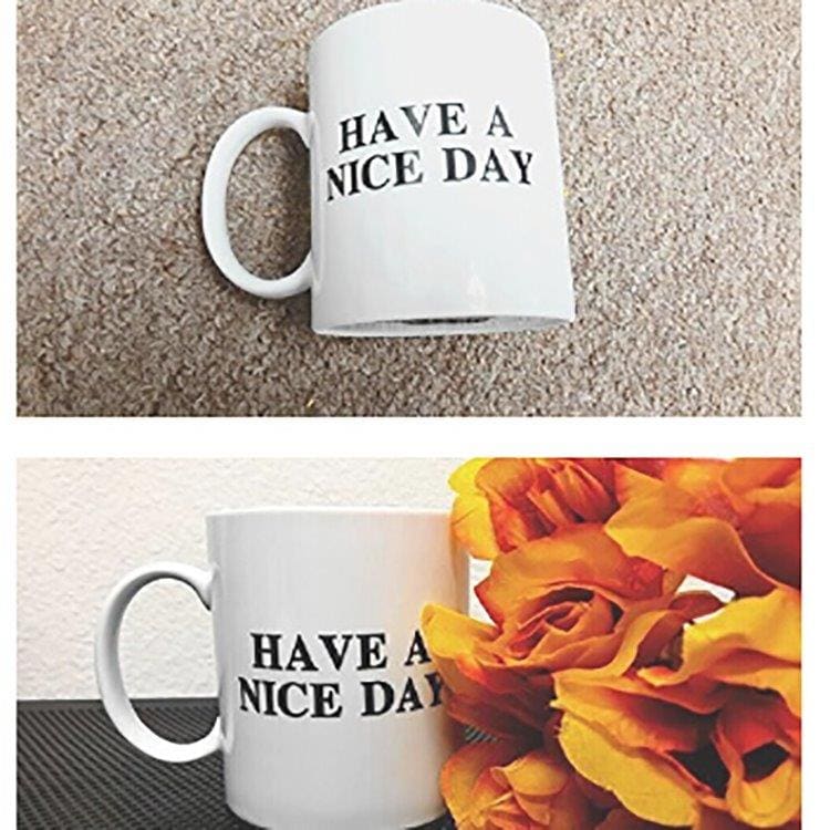 Have a nice day - Kaffekopp med budskap