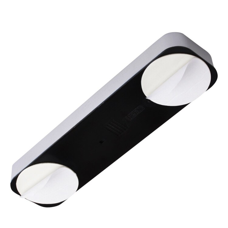 Svart 5 LEDs spotlight med touch