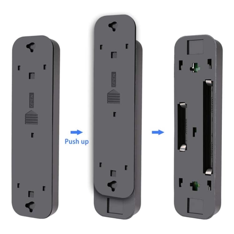 Svart 5 LEDs spotlight med touch