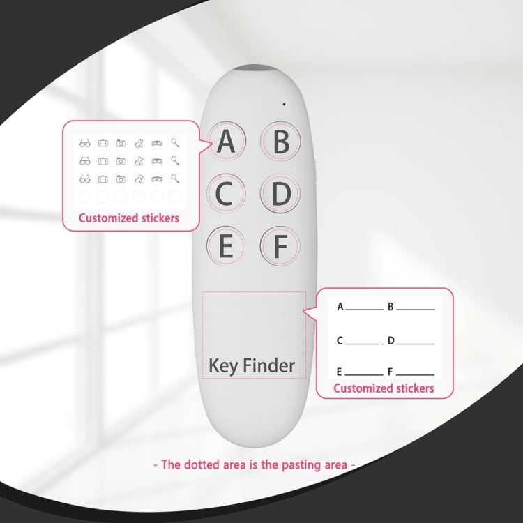 Smart Key Finder med 6 mottakere