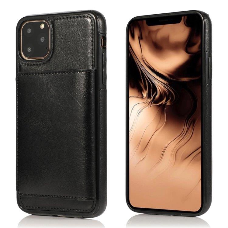 Lommebokdeksel med stativ og lommebok iPhone 11 Pro Svart