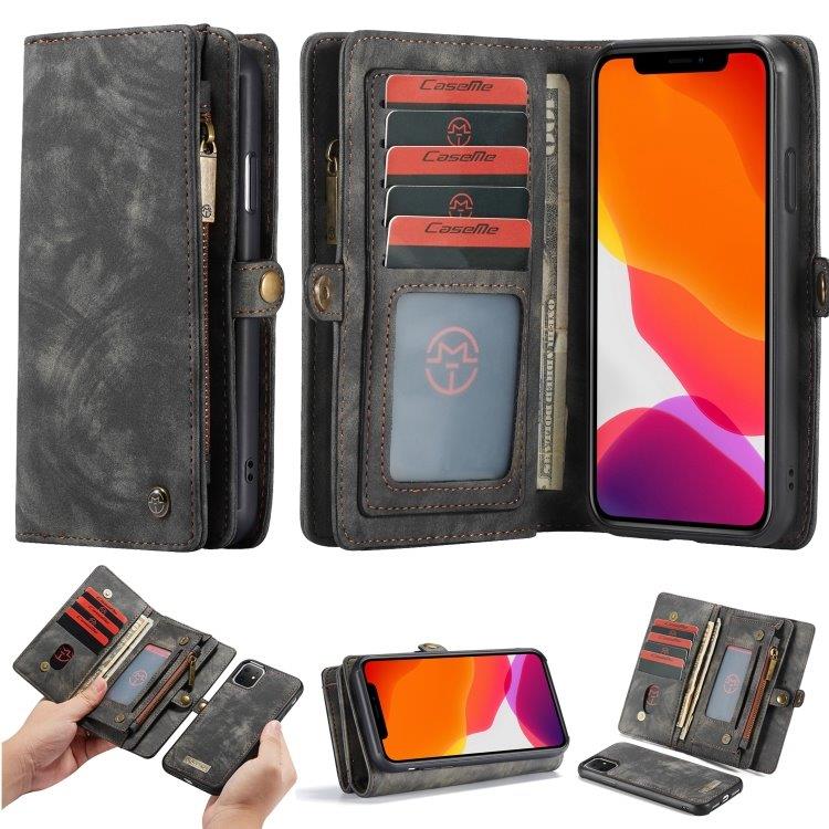 CaseMe Kunstlærdeksel med Kortlomme iPhone 11 Svart Kjøp CaseMe 011 Lommebokdeksel iPhone XR Svart Kjøp på 24hshop.no