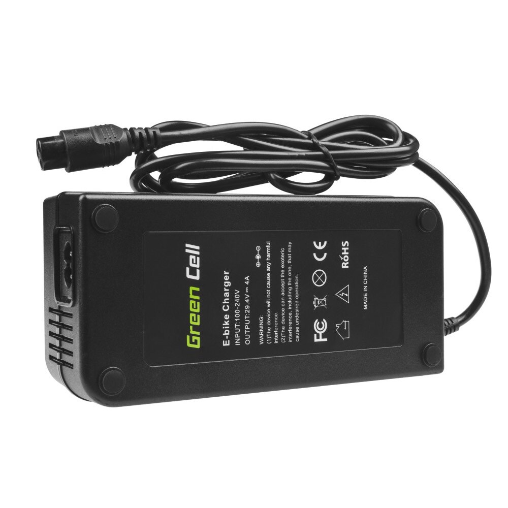 Green Cell Lader 29.4V 4A (3 pin) Elsykkel Kjøp på 24hshop.no Green Cell Lader 29.4V 4A (3 pin) Elsykkel Kjøp på 24hshop.no