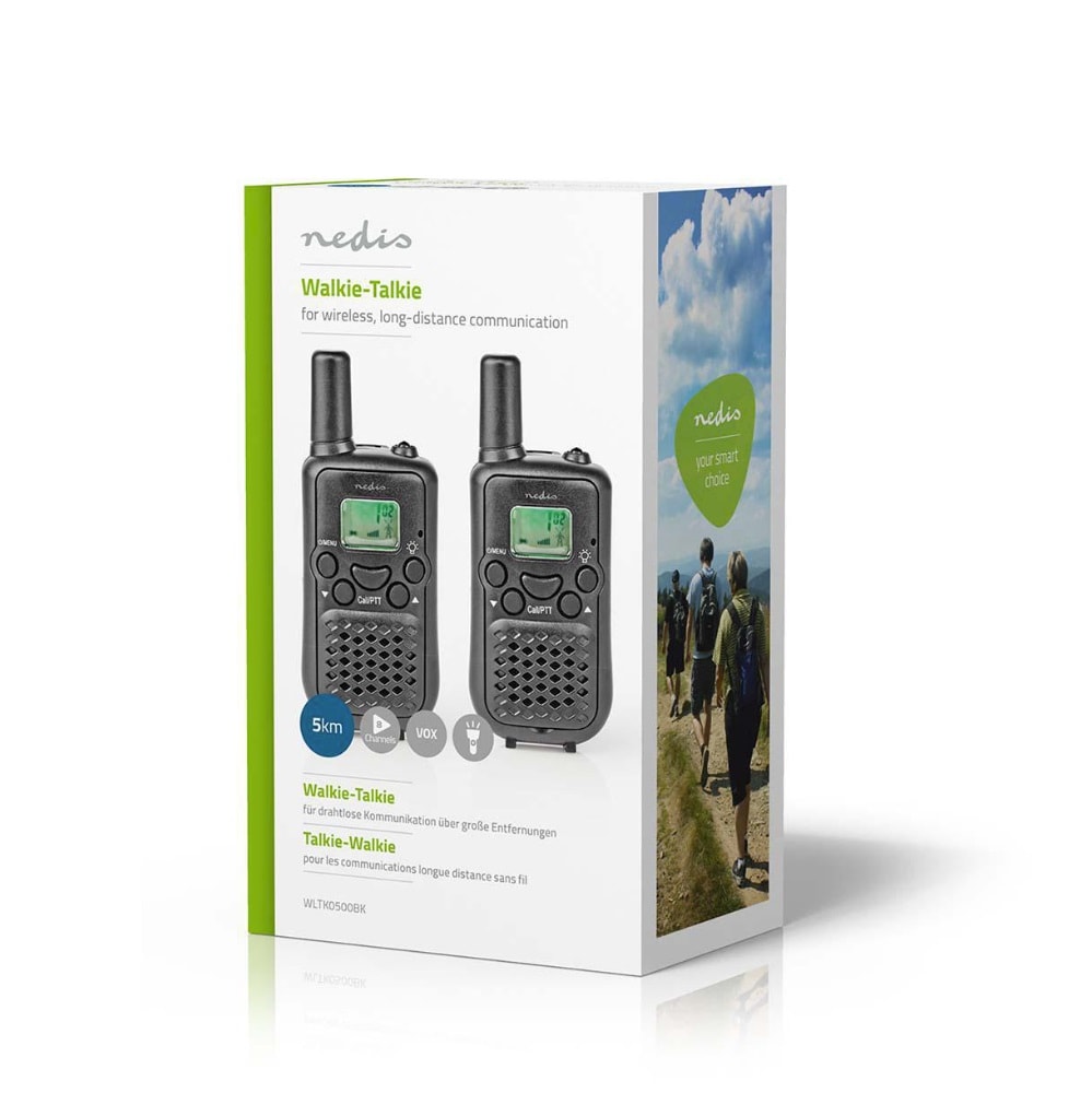 Walkie talkie - 8 kanaler & 5km rekkevidde