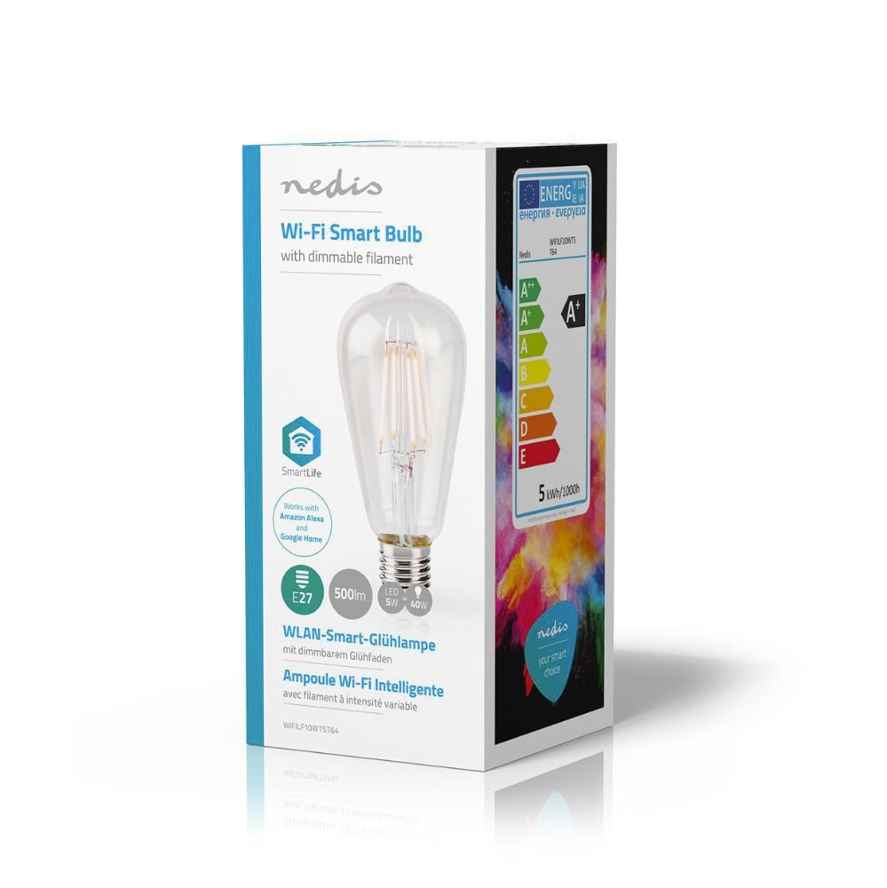 Nedis SmartLife Wi-Fi Smart LED-lampe E27