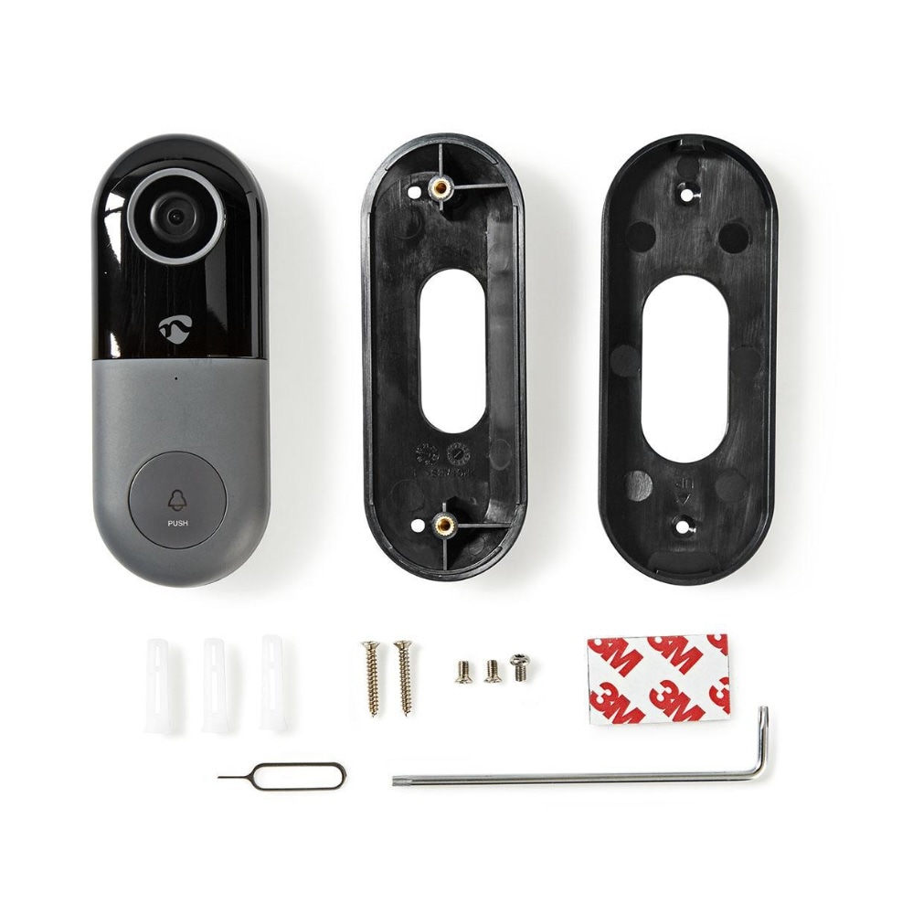 Smart dørklokke med kamera og Wi-Fi /appstyrd/ microSD/ HD 720p