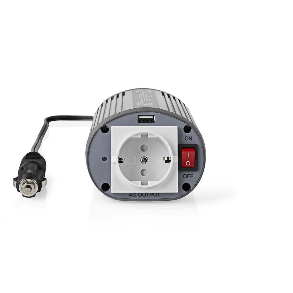 230 volt i bilen - Strømvekselretter/ /1 USB-port 150W
