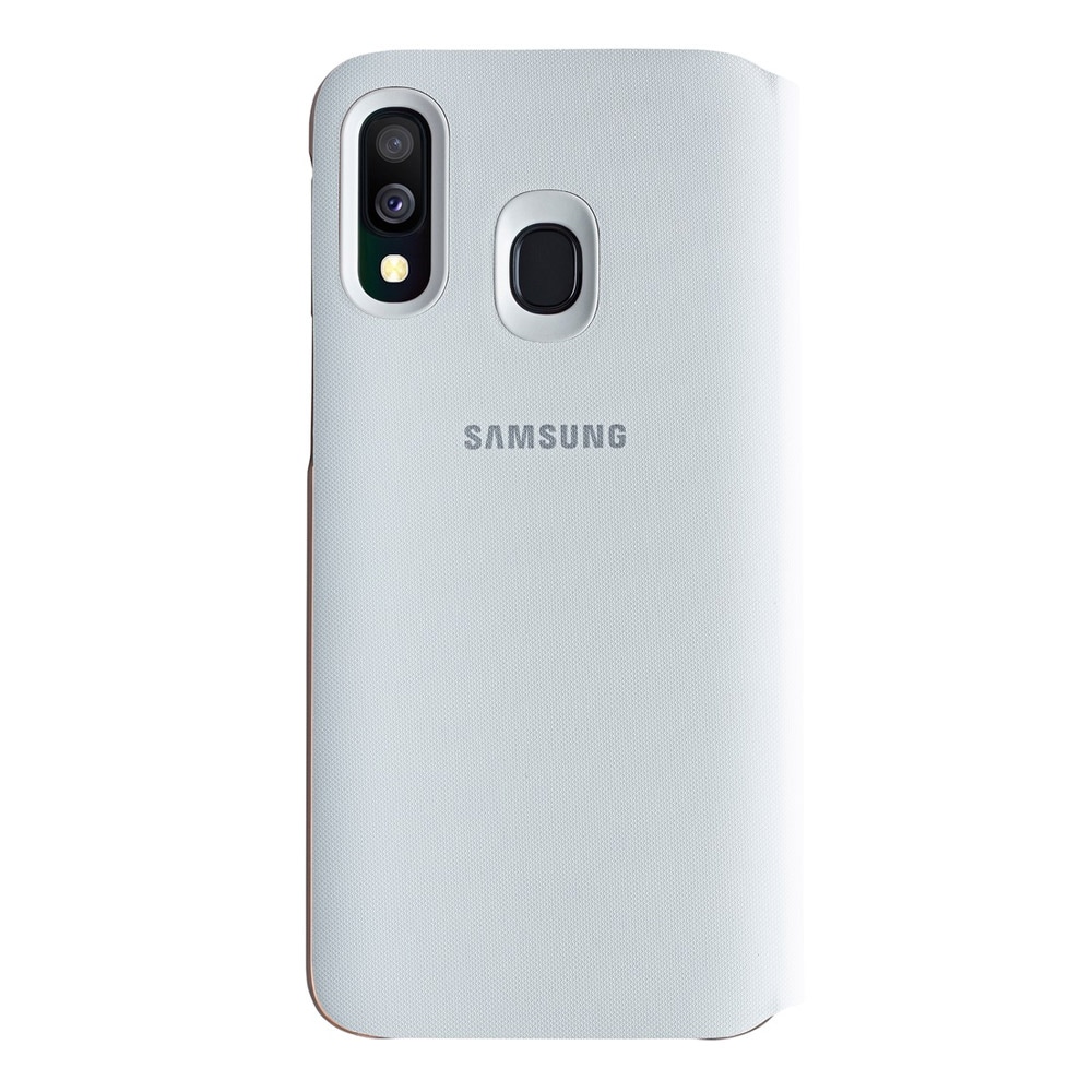 Samsung Wallet Cover til Galaxy A40 - Hvit