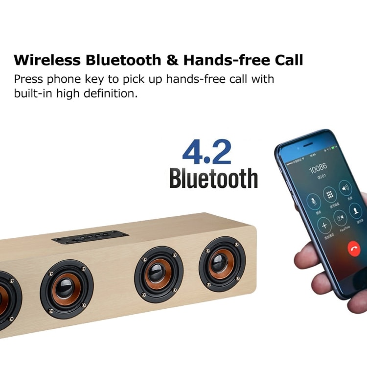 Høyttaler med Bluetooth 4.2 og 3,5 mm uttak