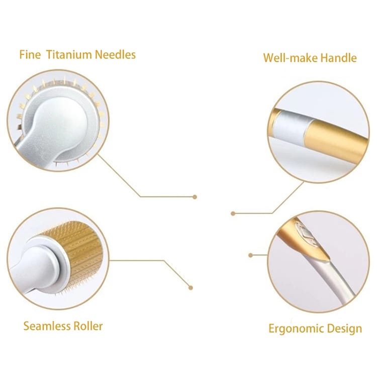 Dermaroller 1,0 mm – Microneedling-rulle / Hudrulle for ansikt