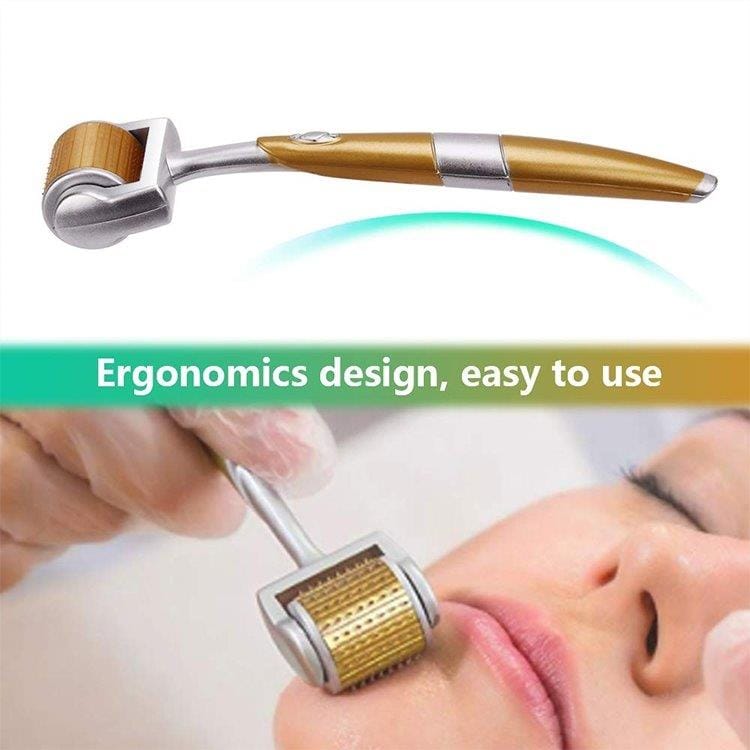 Dermaroller 1,0 mm – Microneedling-rulle / Hudrulle for ansikt