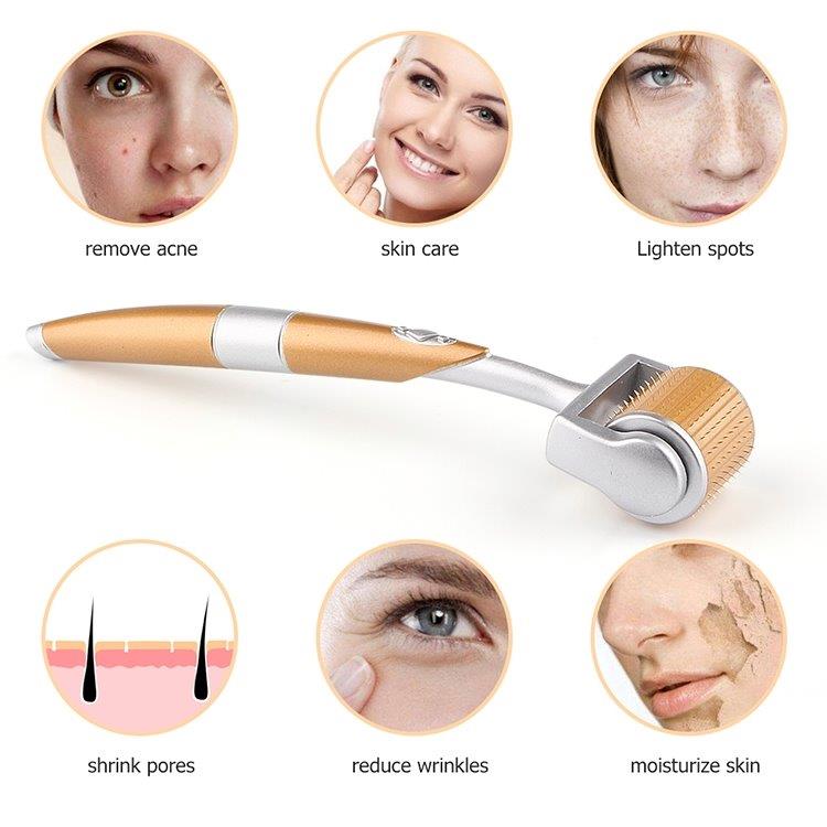 Dermaroller 1,0 mm – Microneedling-rulle / Hudrulle for ansikt