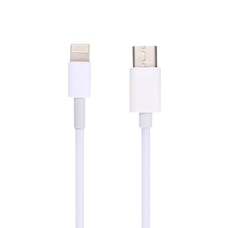 USB Type-C til Lightning 1 meter - Hvit