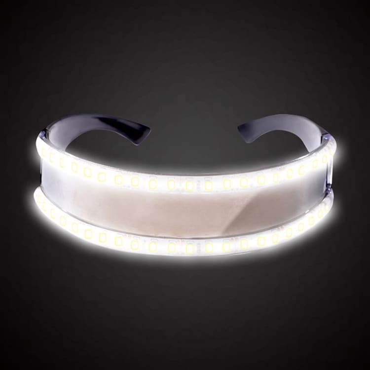 Partybriller / LED-briller - Hvitt lys
