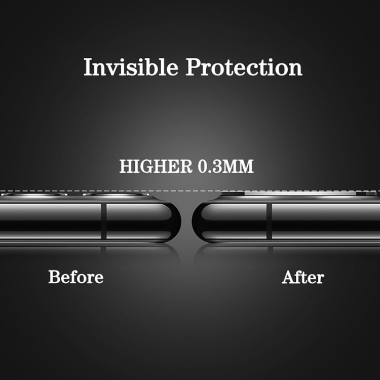 Linsebeskyttelse av herdet glass til iPhone 11 - Svart