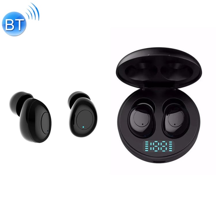 J1 Trådløse Bluetooth V5.0 Hodetelefoner med LED-Ladeboks