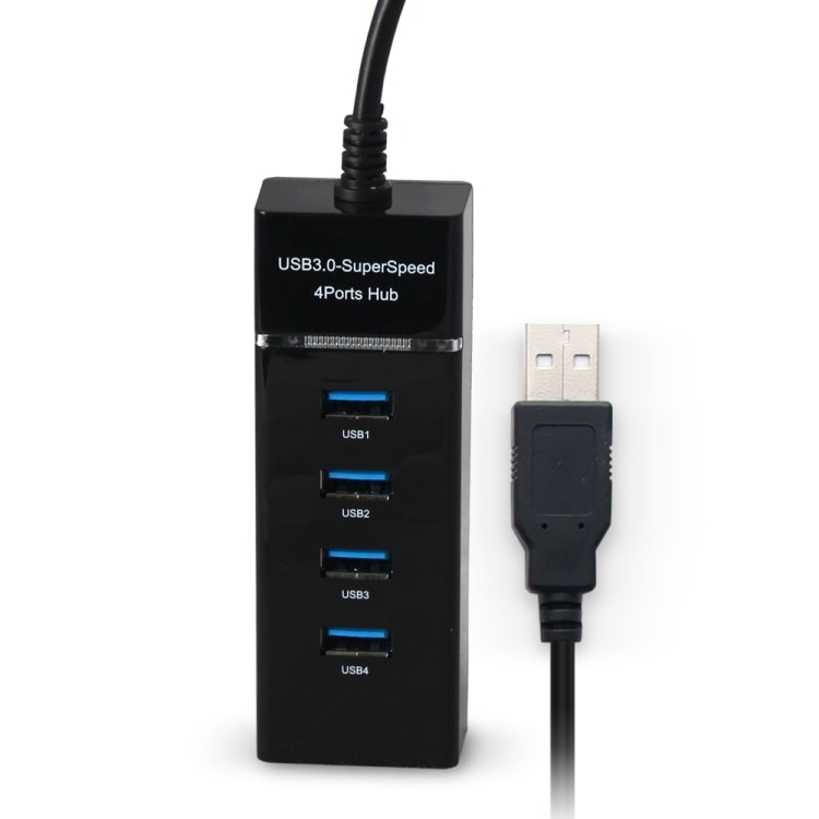 Superrask 4 Ports USB 3.0 Hub til PS4 Slim/Pro XboxONE/ S/ X/ PC Game