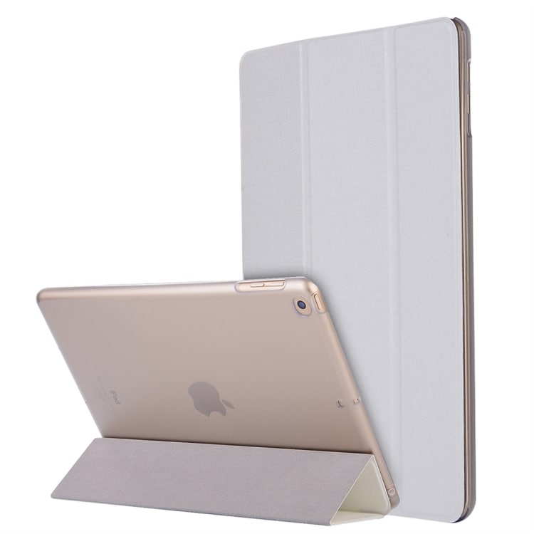 Hvitt Horisontalt Flipdeksel av PU-lær til iPad 10.2"