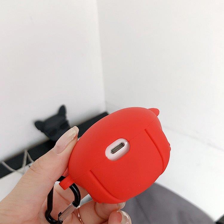 Bulldog  silikonetui til Apple AirPods 1 / 2 - Rød