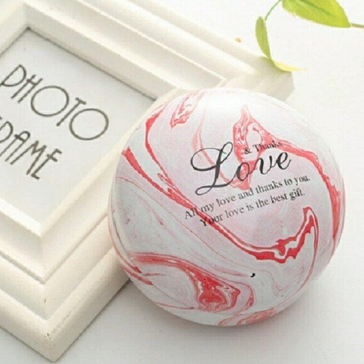 Romantisk Valentine's Day lys - Rosa marmor