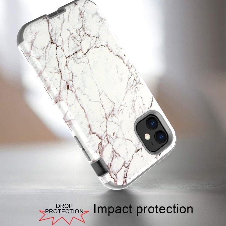 3 i 1 Full Protection Deksel til iPhone 11 - MARBLE