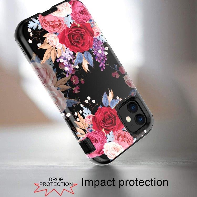 3 i 1 Full Protection Deksel til iPhone 11 - FLOWER
