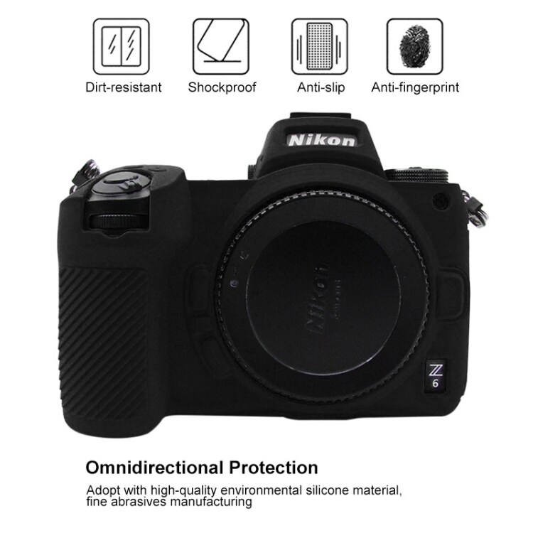PULUZ Silikonbeskyttelse til Nikon Z6 / Z7 - Svart