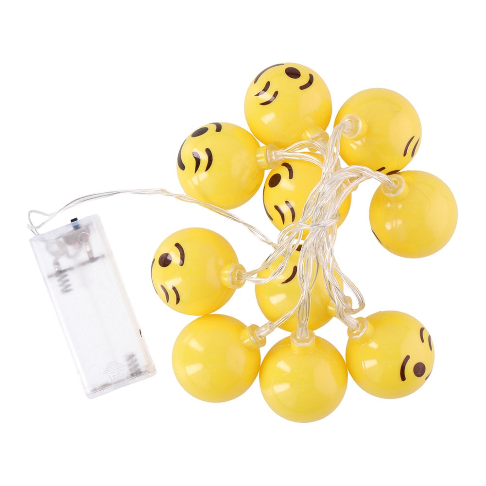 Grundig LED-Sløyfe Emoji 10LED