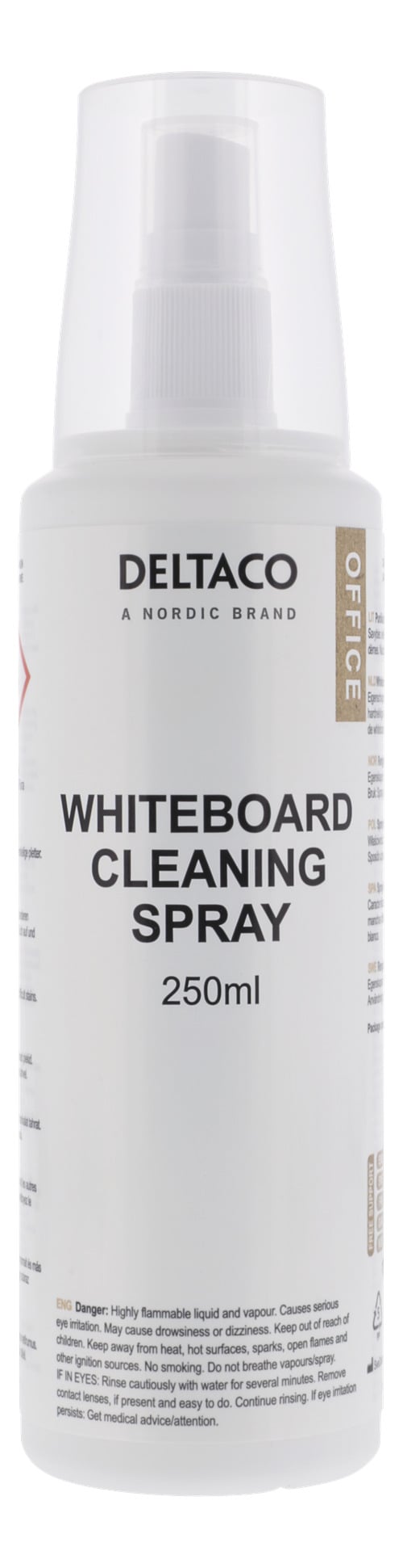 DELTACO Whiteboard Rengjøringsspray - 250ml