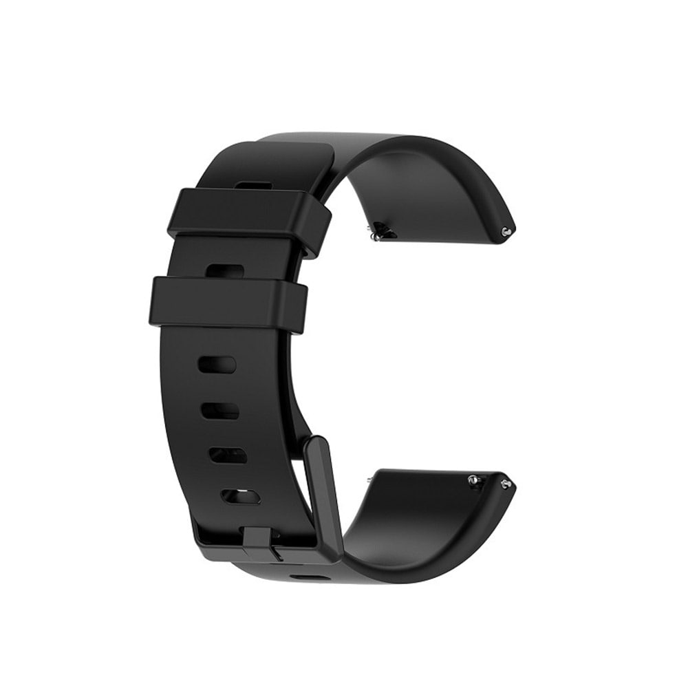 Svart Silikonbånd til Fitbit Versa / Versa 2/ Versa Lite L