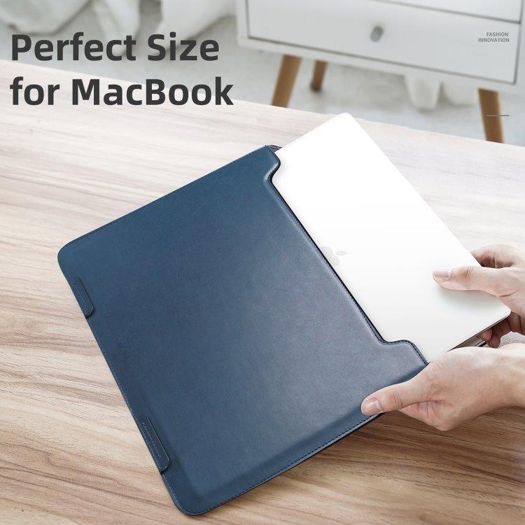 Sleeve Deksel med stativ Macbook 13" - Blå