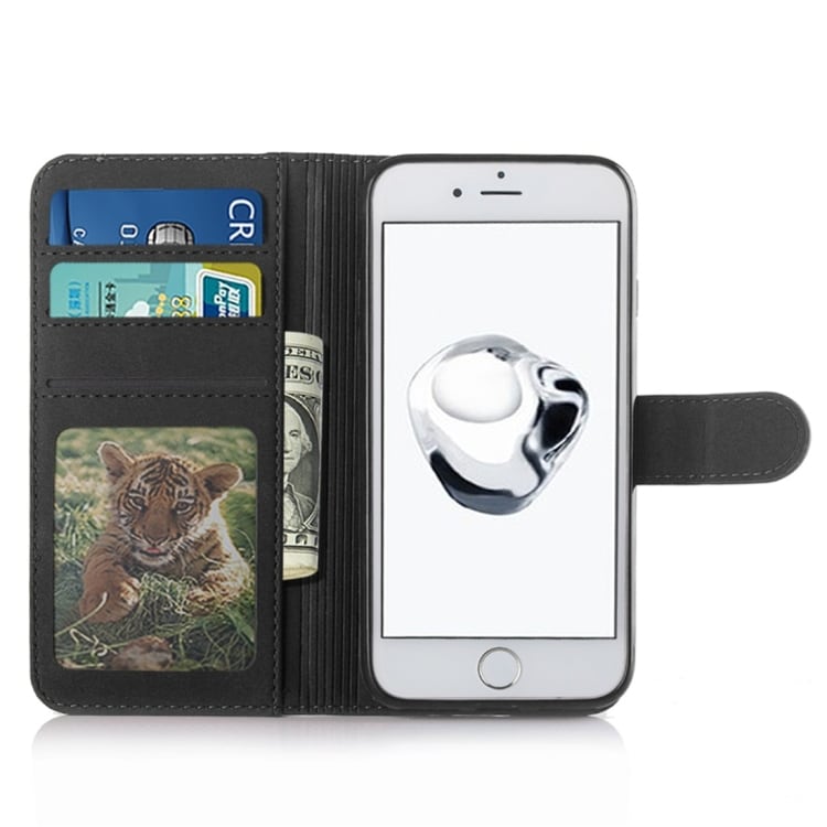 Lommebokdeksel med stativ iPhone 7 / 8 - Svart