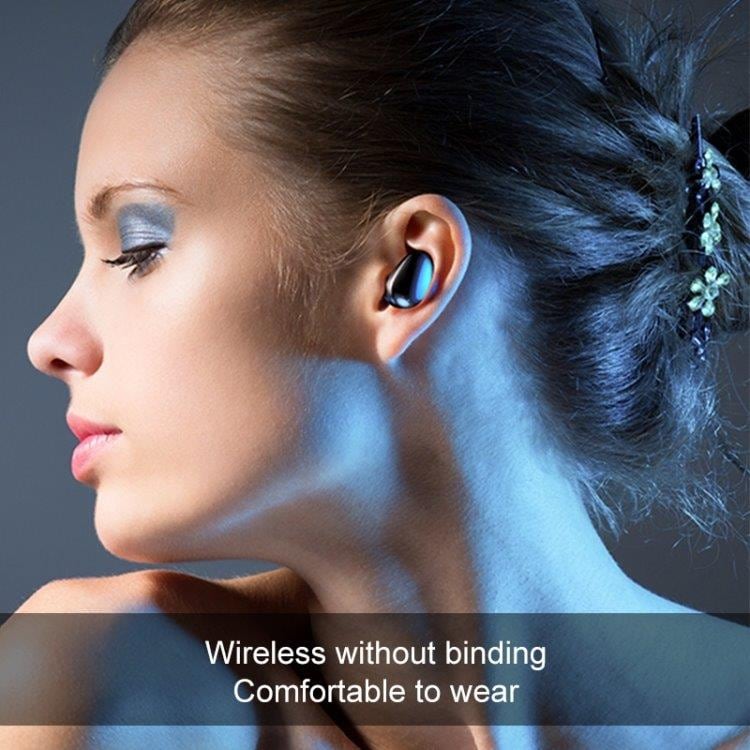 Trådløst Bluetooth Headset med Ladeboks