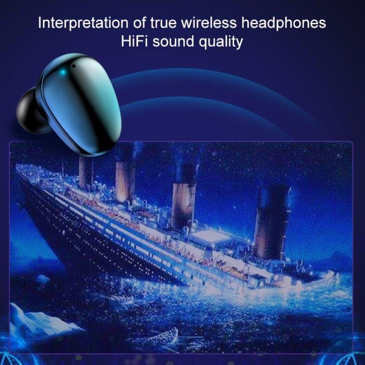 Trådløst Bluetooth Headset med Ladeboks