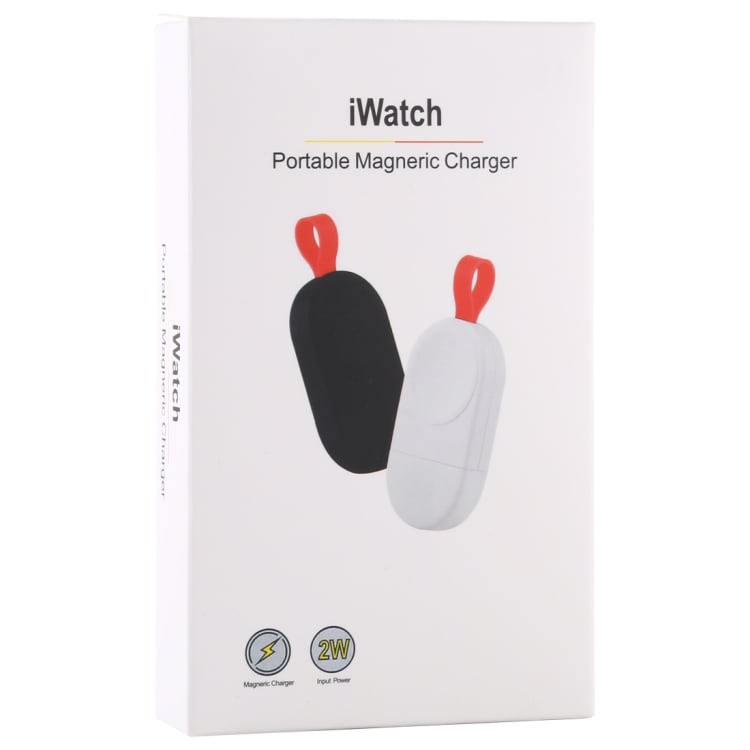 Portabel trådløs lader til Apple Watch Series 5&4&3&2&1 - Hvit