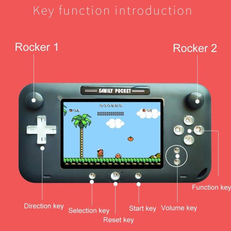 Family Pocket bærbare spillekonsoll - 208 Klassiske NES spill