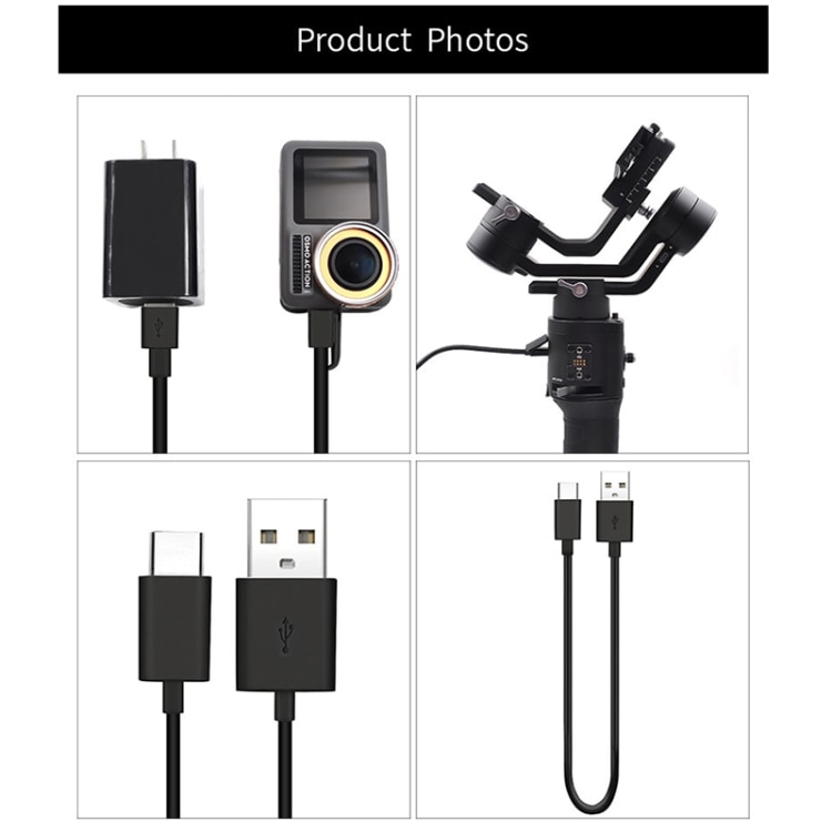 Forlenget Ladekabel for DJI Osmo Pocket/Action/RONIN-S/RONIN-SC - USB-Typ C