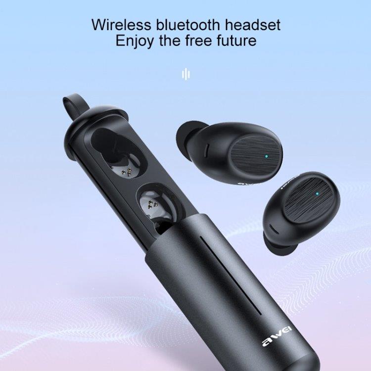 Trådløst sport headset awei T55 Bluetooth V5.0 - Svart