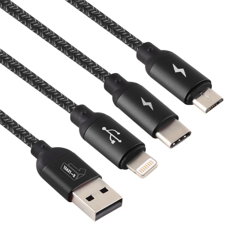 4i1 Kabel - USB / USB Type-C / 8 Pin & Micro USB