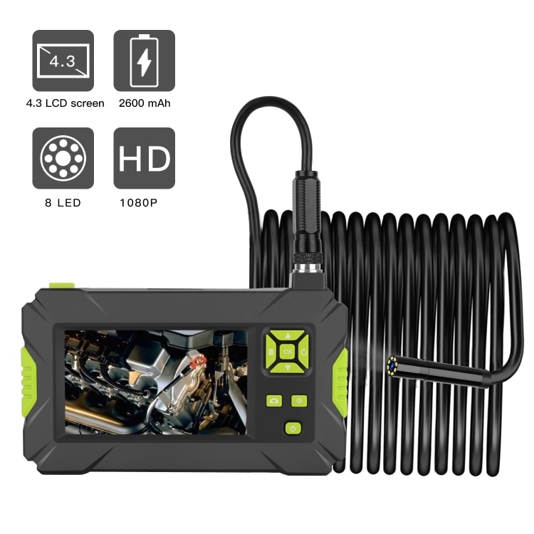 Vanntett 4.3" portabel HD inspeksjonskamera, 2m