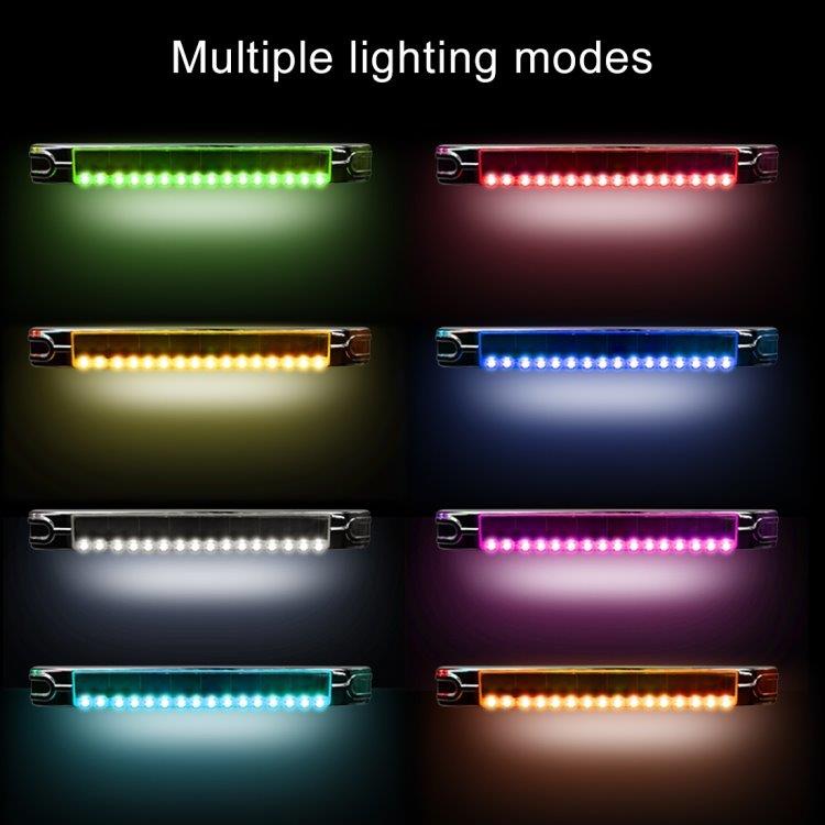 Solcellelampe med LED lys i 15 farger og fjernkontroll