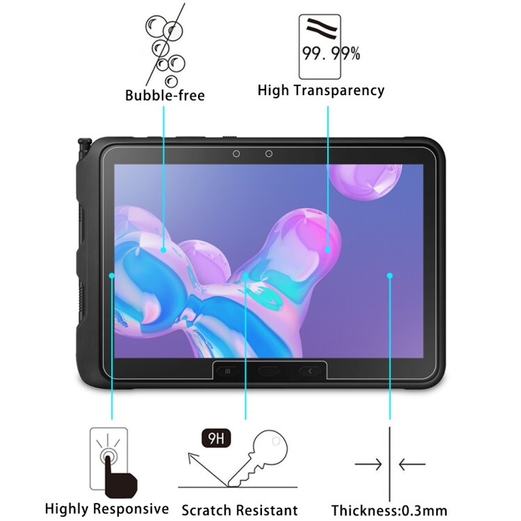 Herdet skjermbeskyttelse i glass til Samsung Galaxy Tab Active Pro T545
