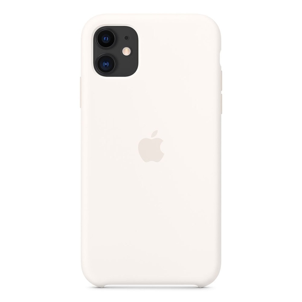 Apple Silicone Case iPhone 11 - Vit